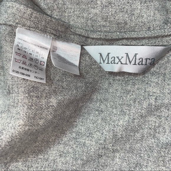 MAXMARA Wool Two Button Coat Made in Italy Size 14 XL - Picture 10 of 10